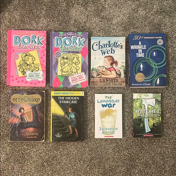 Bundle of 8 Children’s Pre-Teen Chapter Books - Picture 1 of 3
